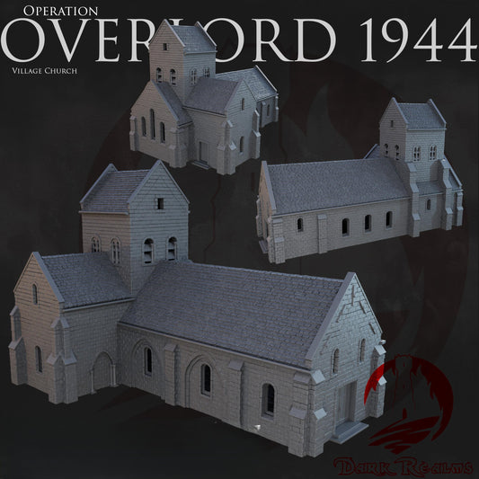 Iglesia Op. Overlord 1944 WWII - Compatible con el juego de mesa Bolt Action