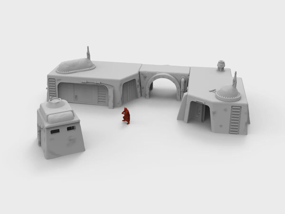 Gran casa del hombre libre compatible con Star Wars Legión / Shatterpoint