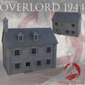 2-stöckiges Gebäude Op. Overlord 1944 WWII - Kompatibel mit dem Bolt Action-Brettspiel