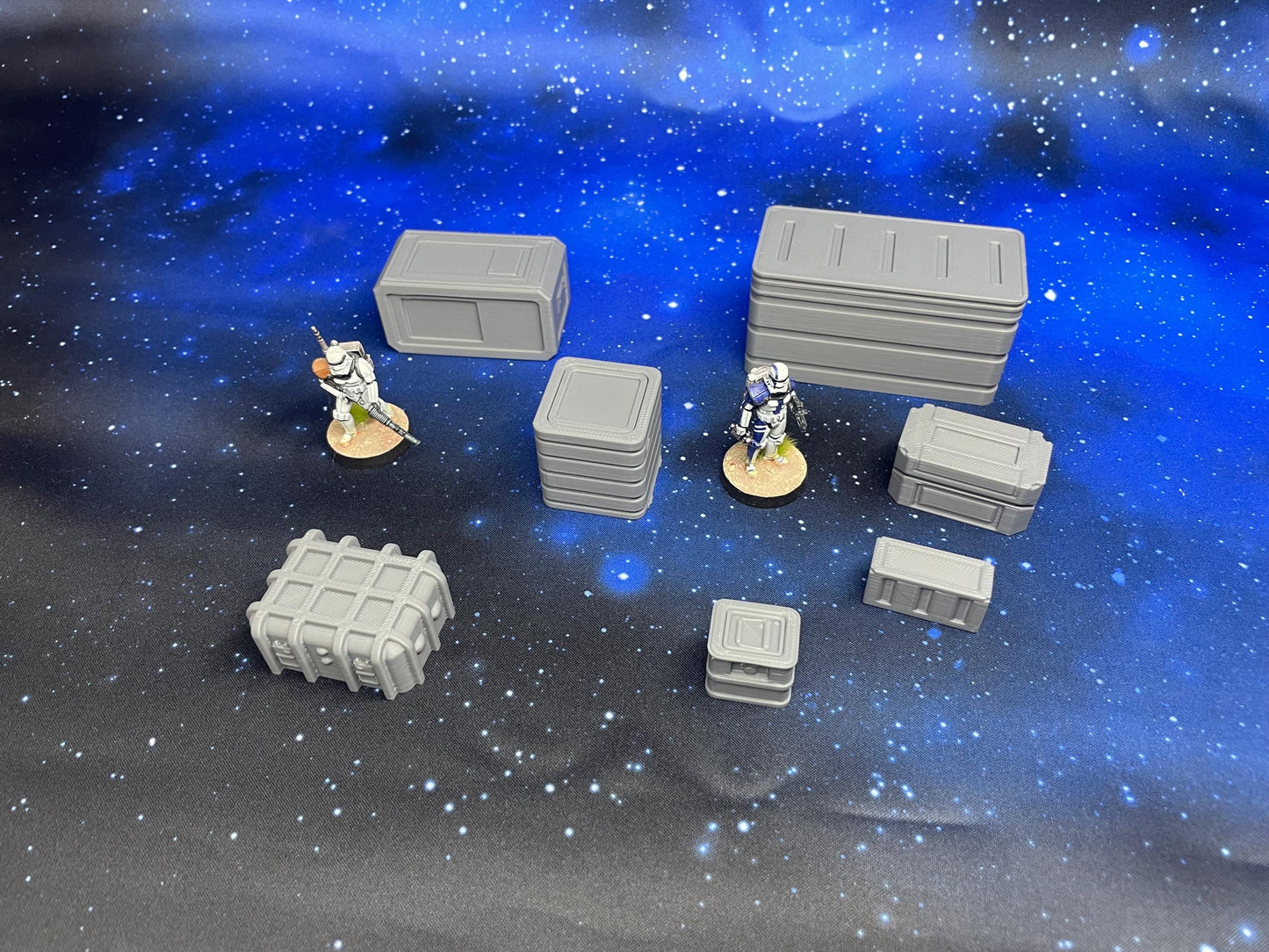 Set de Cajas y Cajones compatible con Star Wars Legión / Shatterpoint