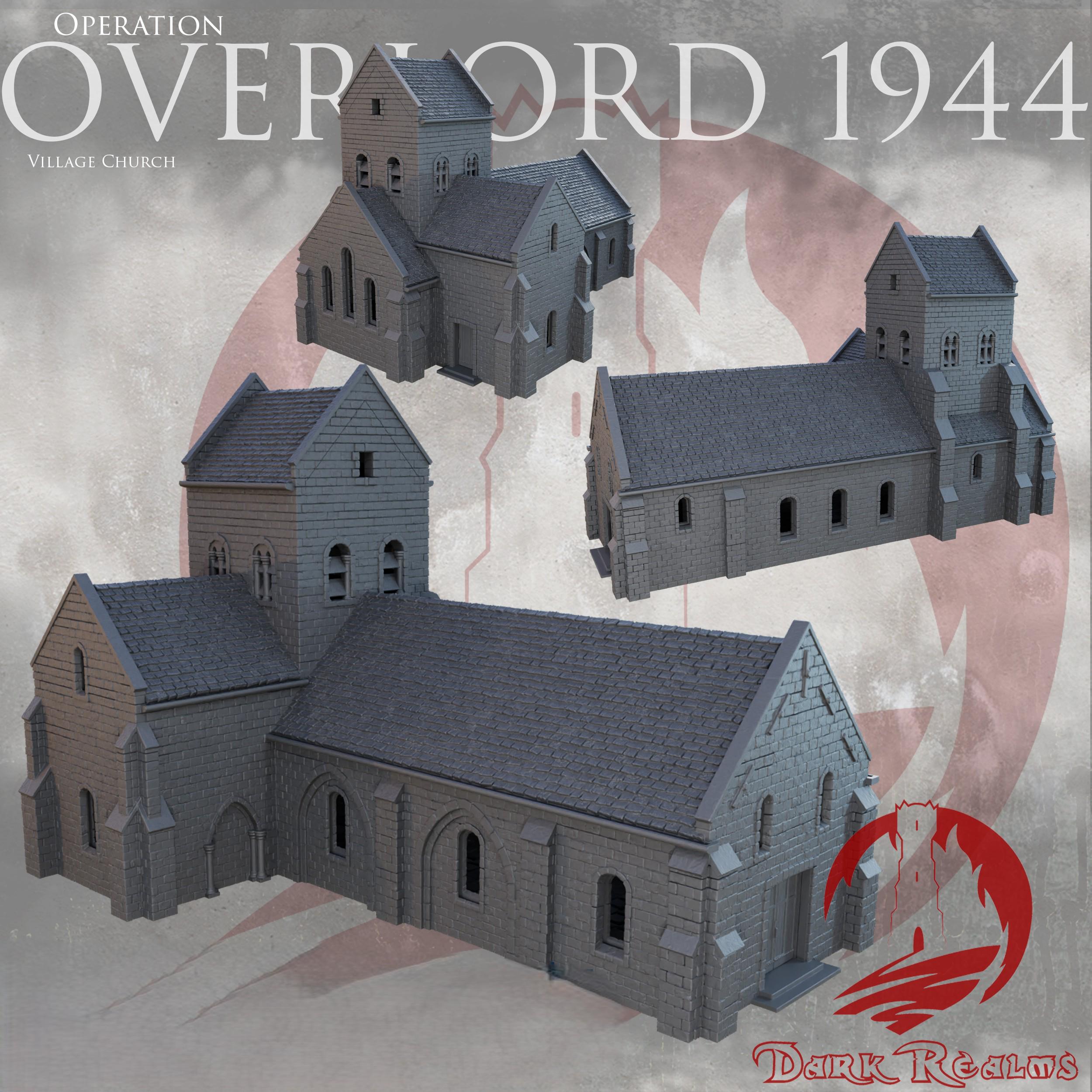 Church of Op. Overlord 1944 WWII - Kompatibel mit dem Bolt Action Brettspiel