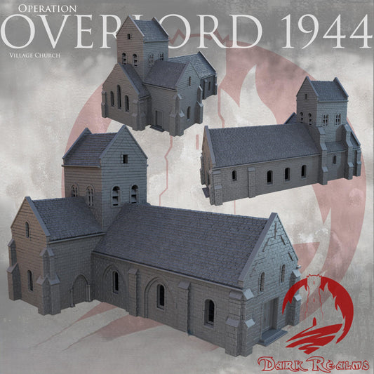 Iglesia Op. Overlord 1944 WWII - Compatible con el juego de mesa Bolt Action