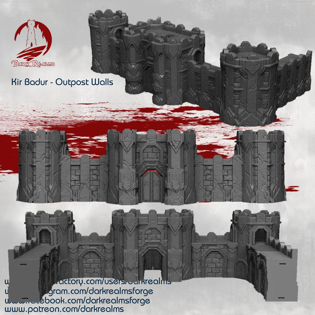 Muralla de los Enanos - Moria – Escenografía de fantasía en PLA
