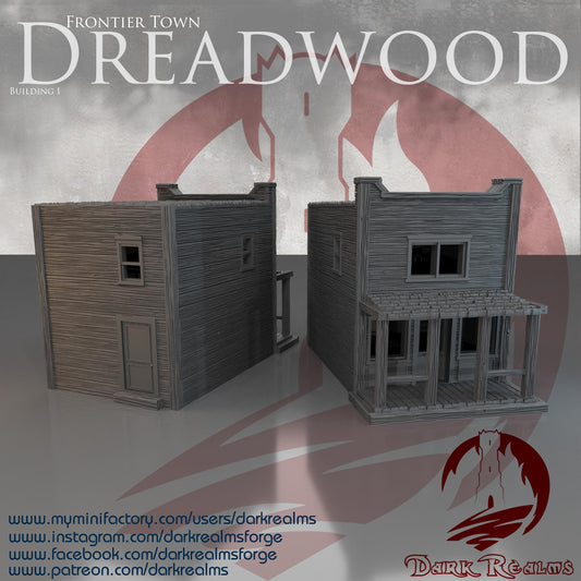 Casa Western (1) - Rol / Wargames / Western / Terreno / Diorama / El Señor de los Anillos / Dragones y Mazmorras / Pathfinder
