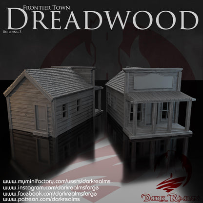 Casa Western (3)- Rol / Wargames / Western / Terreno / Diorama / El Señor de los Anillos / Dragones y Mazmorras / Pathfinder