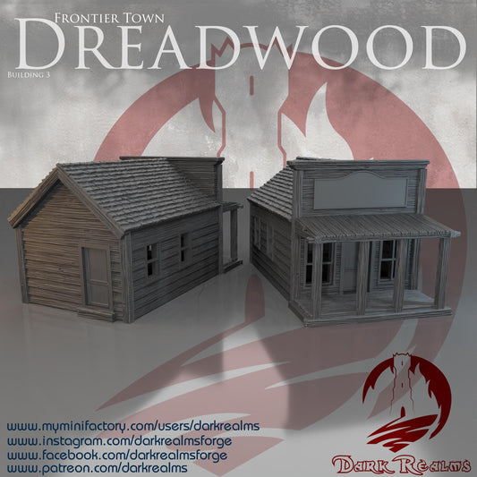 Casa Western (3)- Rol / Wargames / Western / Terreno / Diorama / El Señor de los Anillos / Dragones y Mazmorras / Pathfinder