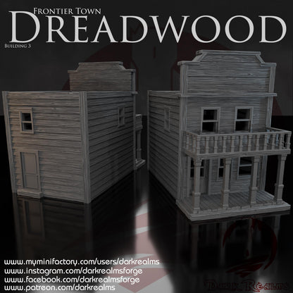 Casa Western (4)- Rol / Wargames / Western / Terreno / Diorama / El Señor de los Anillos / Dragones y Mazmorras / Pathfinder