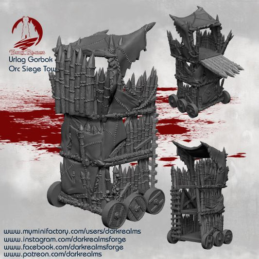 Torre de Asalto Orco / Goblins / Barbaro - Warhammer / Fantasy / Terreno / Paisaje / Ruinas / El Señor de los Anillos / Dragones y Mazmorras