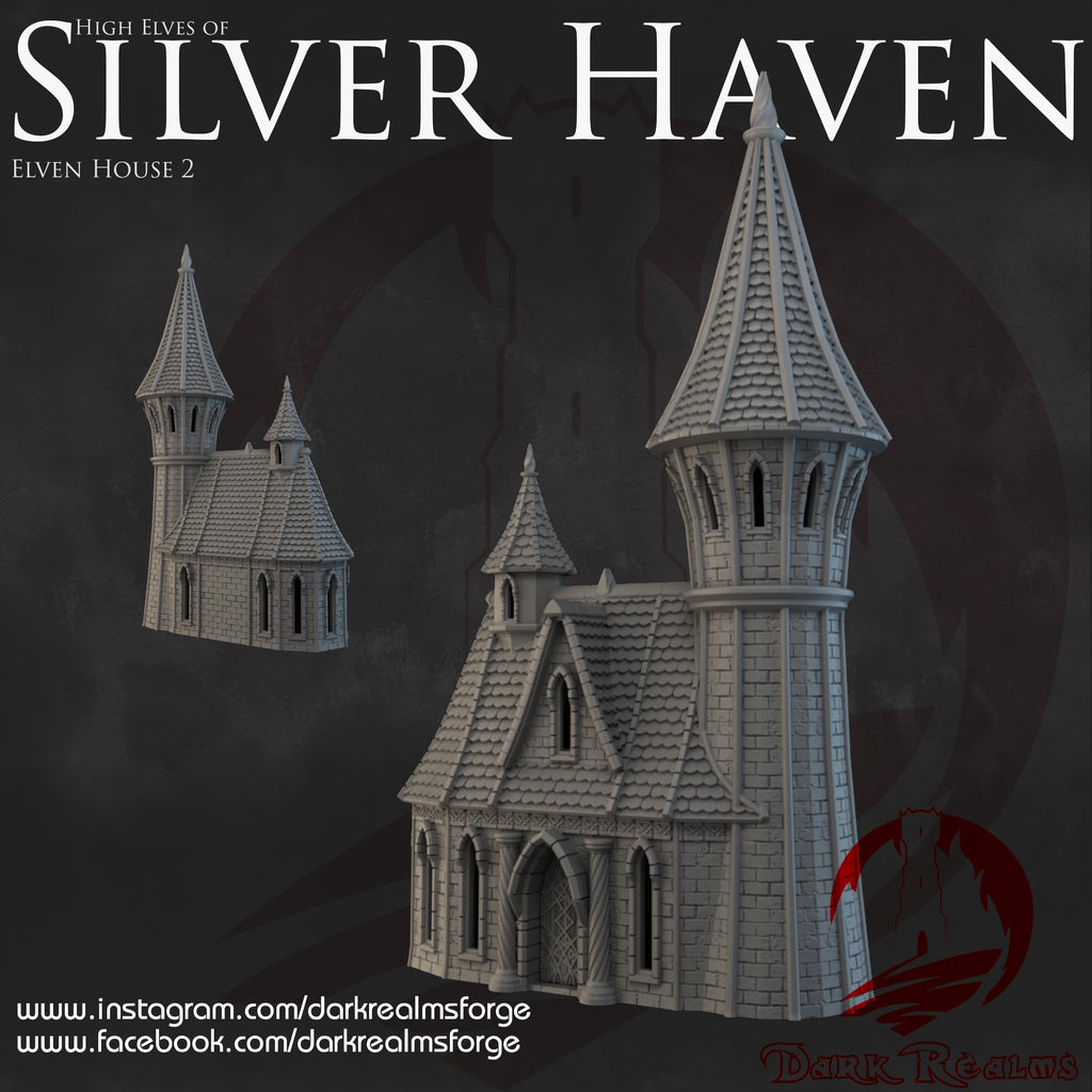 Elf House (2) – Fantasy Scenery in PLA