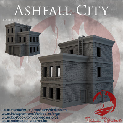 Edificio Bloque Pisos (4) - Rol / Wargames /  Marvel Crisis protocol / Spectre Miniatures / Diorama / Zombicide / Maqueta / Miniaturas