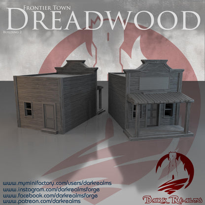 Casa Western (2)- Rol / Wargames / Western / Terreno / Diorama / El Señor de los Anillos / Dragones y Mazmorras / Pathfinder