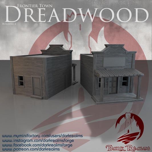 Casa Western (2)- Rol / Wargames / Western / Terreno / Diorama / El Señor de los Anillos / Dragones y Mazmorras / Pathfinder