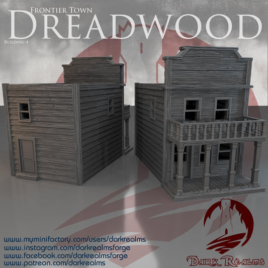 Casa Western (4)- Rol / Wargames / Western / Terreno / Diorama / El Señor de los Anillos / Dragones y Mazmorras / Pathfinder
