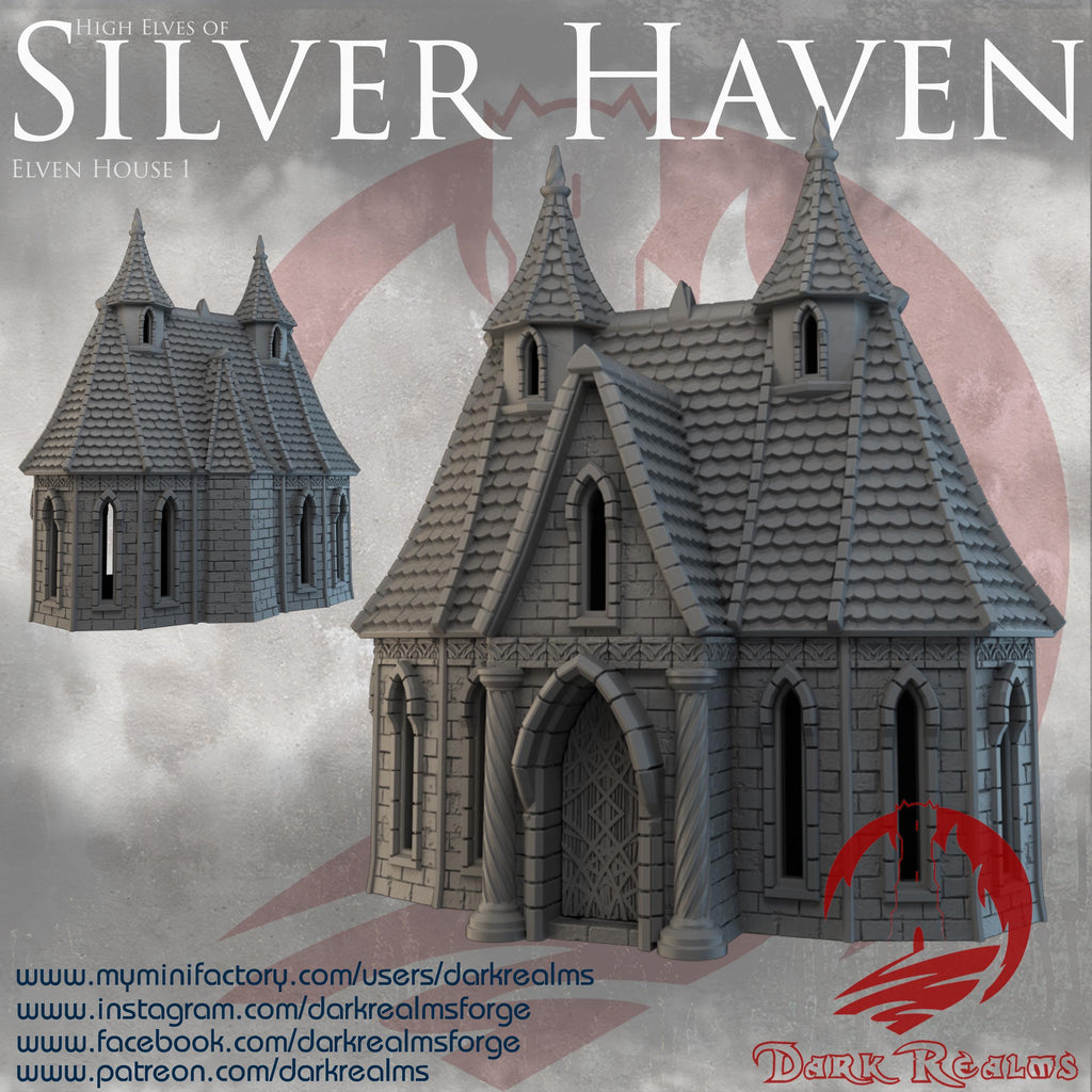 Elfo House (1) – Fantasy Scenery in PLA