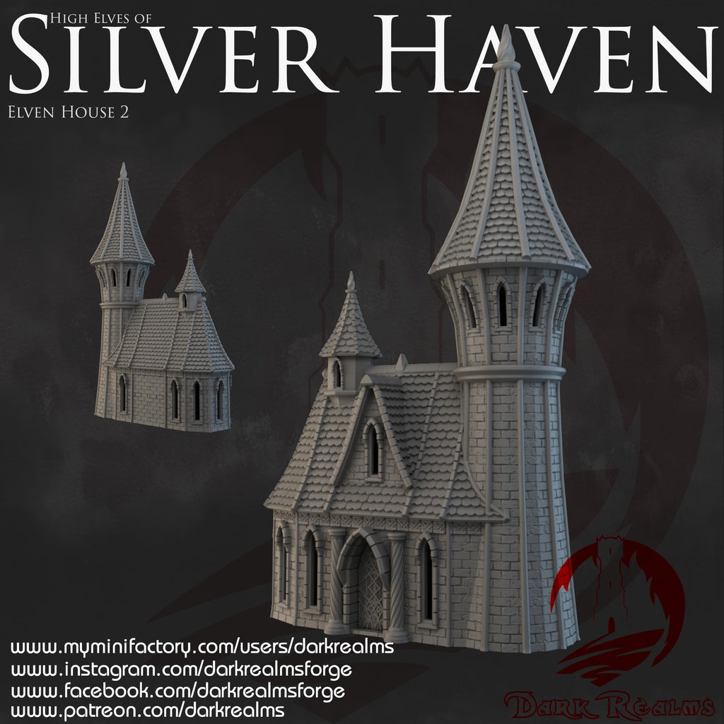 Elf House (2) – Fantasy Scenery in PLA