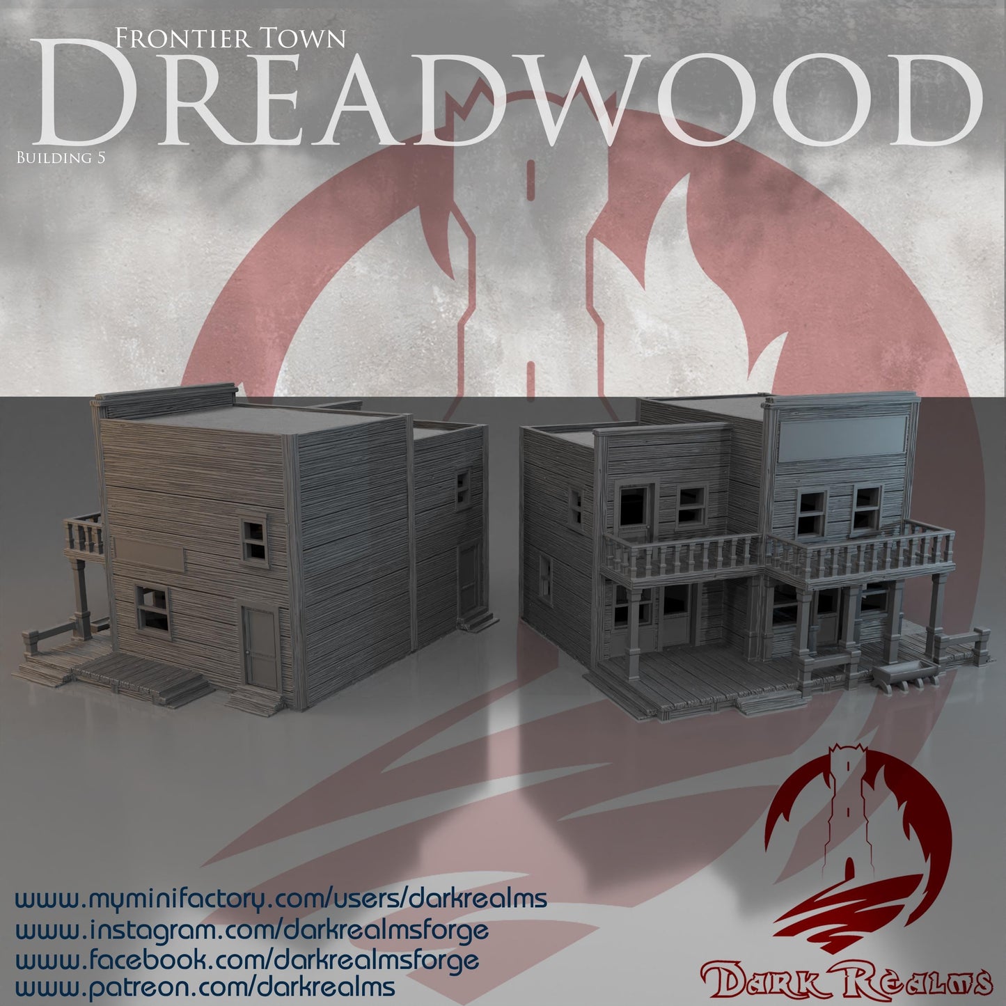 Casa Western (5)- Rol / Wargames / Western / Terreno / Diorama / El Señor de los Anillos / Dragones y Mazmorras / Pathfinder