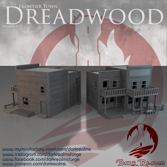 Casa Western (5)- Rol / Wargames / Western / Terreno / Diorama / El Señor de los Anillos / Dragones y Mazmorras / Pathfinder