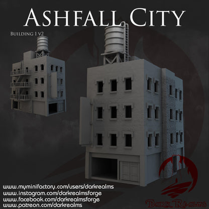 Edificio Bloque Pisos (1) - Rol / Wargames /  Marvel Crisis protocol / Spectre Miniatures / Diorama / Zombicide / Maqueta / Miniaturas
