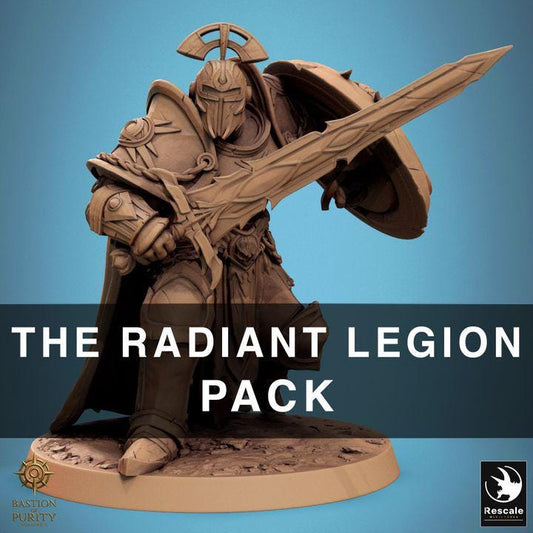 Pack The Radiant Legion - Impreso en 3D / Fantasía / El Señor de los Anillos / Dragones y Mazmorras / Pathfinder / DND / Miniatura