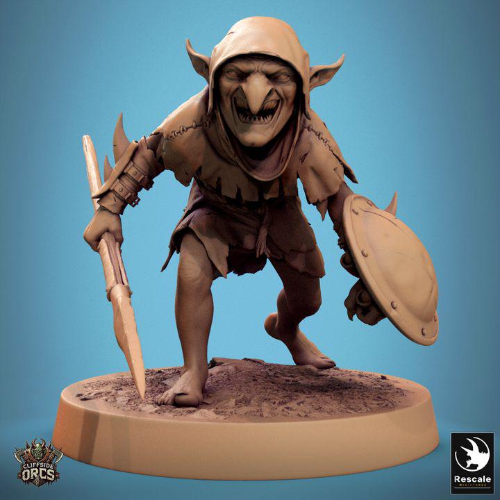 Pack Brutal Goblin – Pack de miniaturas de resina, 32 mm