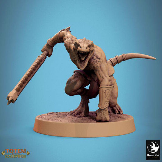 Pack Lizardman Sneaky Murkborn - Impreso en 3D / Fantasía / El Señor de los Anillos / Dragones y Mazmorras / Pathfinder / DND / Miniatura
