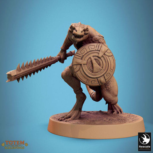 Pack Lizardman Sneaky Murkborn - Impreso en 3D / Fantasía / El Señor de los Anillos / Dragones y Mazmorras / Pathfinder / DND / Miniatura