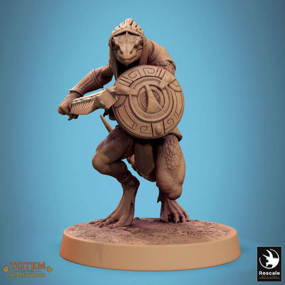 Pack Lizardman Sneaky Murkborn - Impreso en 3D / Fantasía / El Señor de los Anillos / Dragones y Mazmorras / Pathfinder / DND / Miniatura