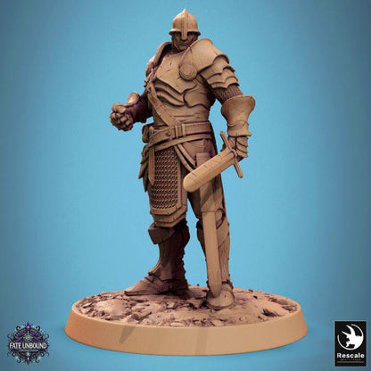 Pack Knight of Valor - 3D / Fantasía / El Señor de los Anillos / Dragones y Mazmorras / Pathfinder / DND / Miniatura