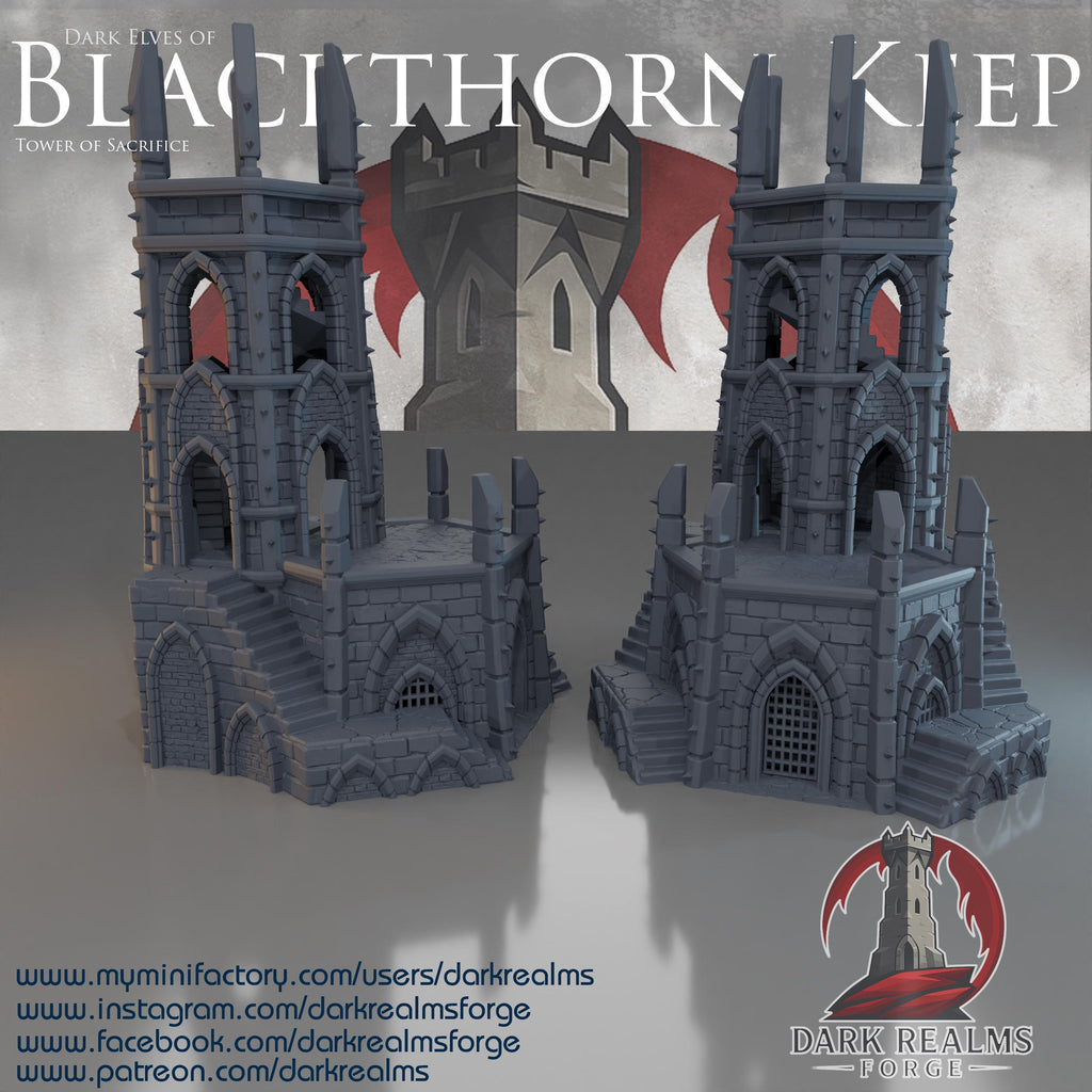 Tower of Sacrifice – Escenografía de fantasía en PLA