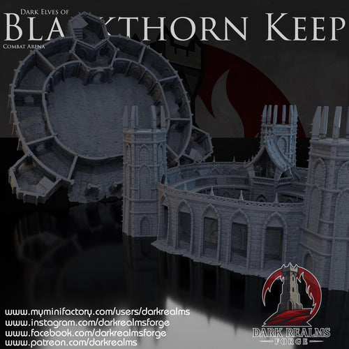 Blackthorn Keep - Combat Arena – Escenografía de fantasía en PLA