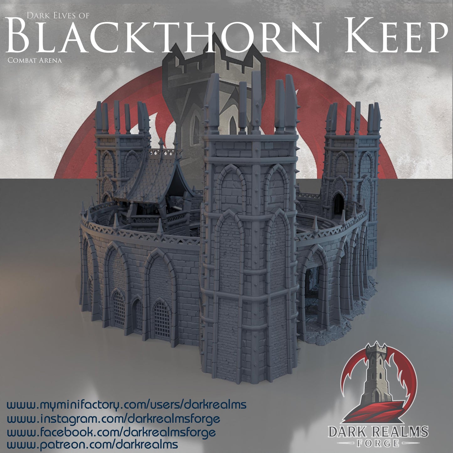 Blackthorn Keep - Combat Arena - Rol / Wargame / Terreno / Paisaje / Ruinas / El Señor de los Anillos / Dragones y Mazmorras / Pathfinder