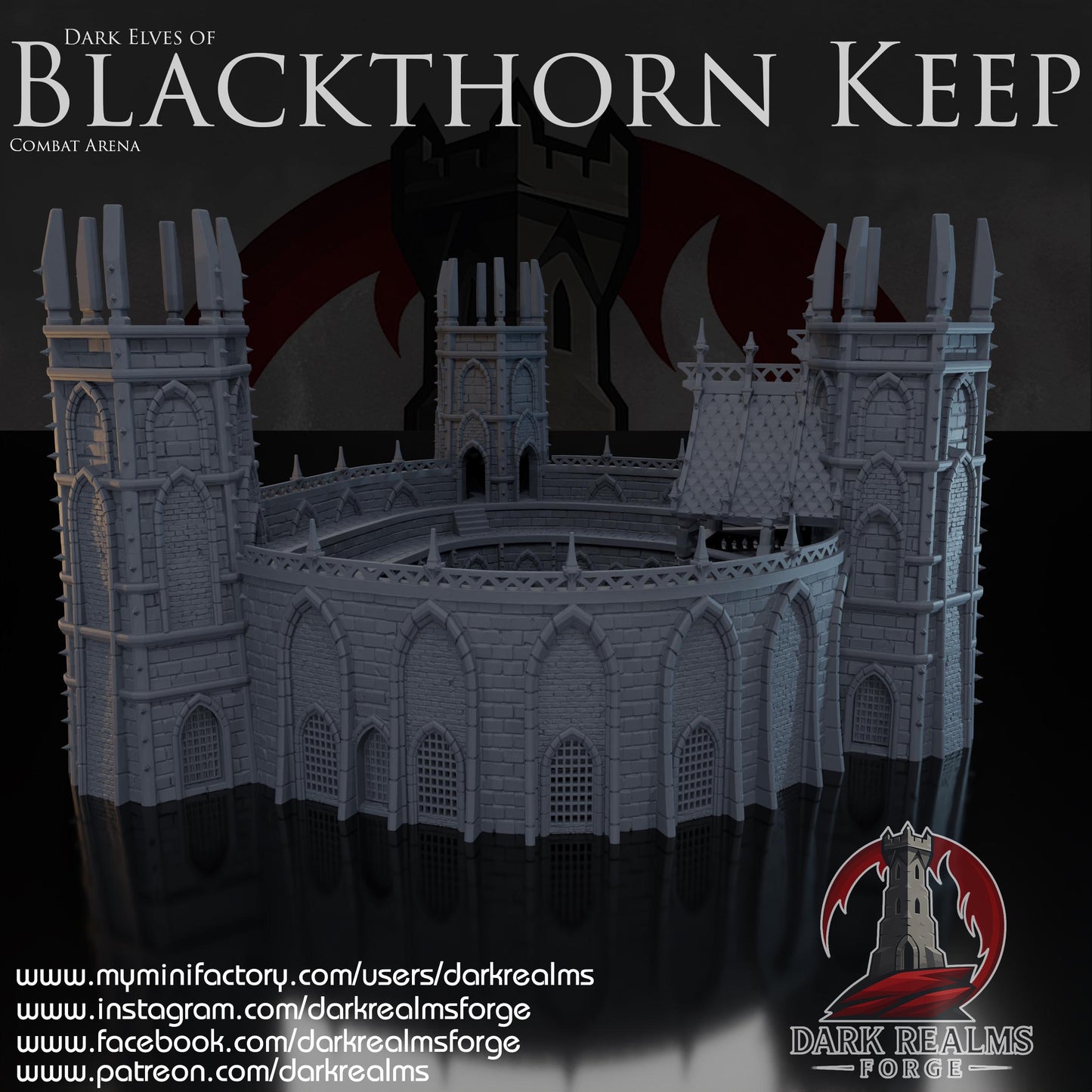 Blackthorn Keep - Combat Arena - Rol / Wargame / Terreno / Paisaje / Ruinas / El Señor de los Anillos / Dragones y Mazmorras / Pathfinder