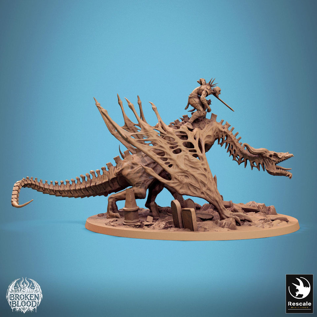 Wyvern Bann – Resin Miniature for D&D, 32mm
