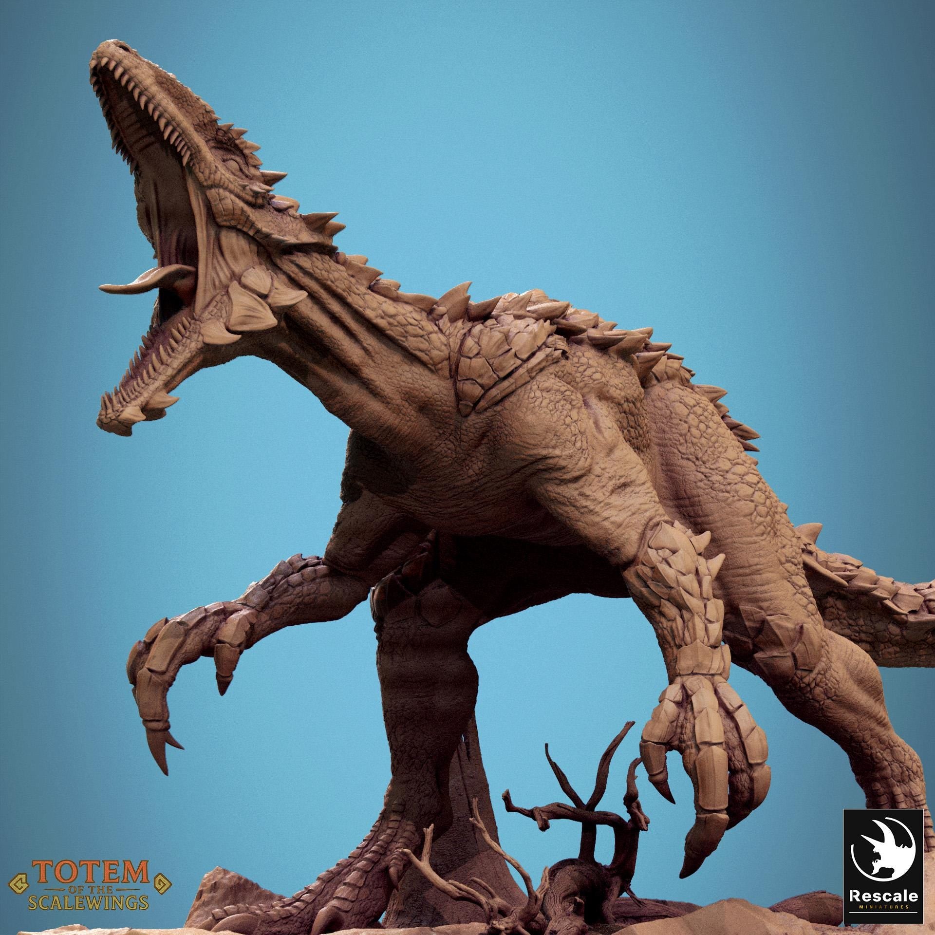 Razoraptor – Resin miniature for D&D, 32mm