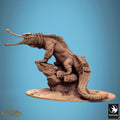 Ancient Alligator – Miniatura de resina para D&D, 32 mm
