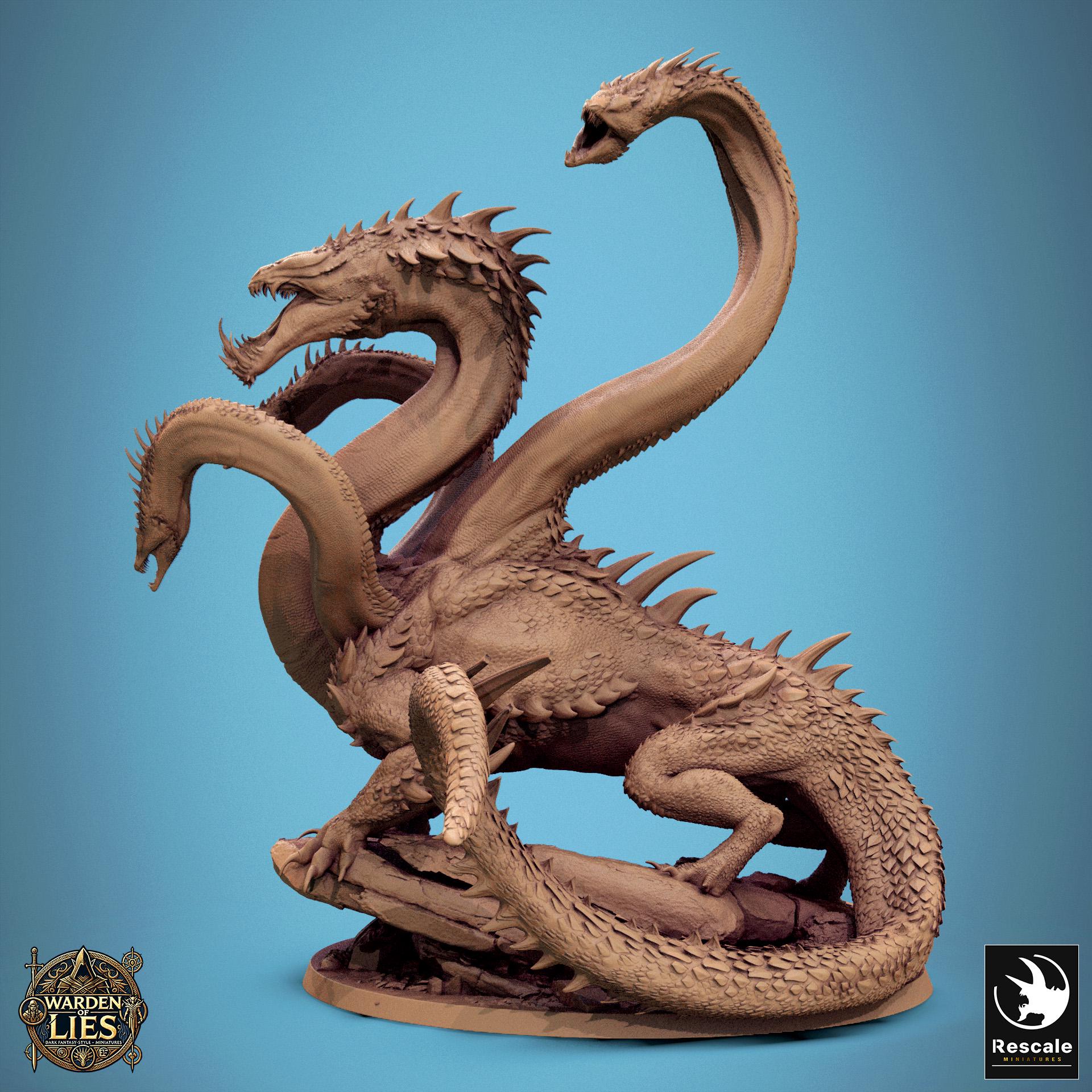 NoxHydra - Resin miniature for D&D, 32mm