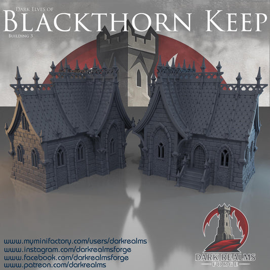 Casa Elfo Oscuro(3) - Rol / Wargame / Fantasía / Terreno / Paisaje / Ruinas / El Señor de los Anillos / Dragones y Mazmorras / Pathfinder