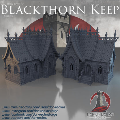 Casa Elfo Oscuro(3) - Rol / Wargame / Fantasía / Terreno / Paisaje / Ruinas / El Señor de los Anillos / Dragones y Mazmorras / Pathfinder