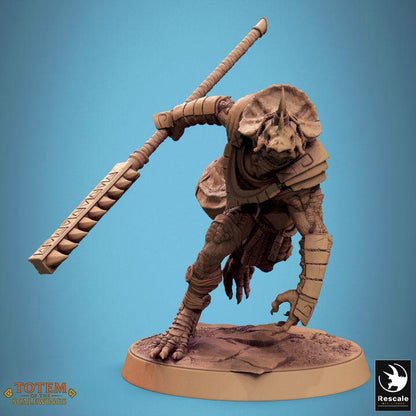 Pack Lizardman Grimscale - Impreso en 3D / Fantasía / El Señor de los Anillos / Dragones y Mazmorras / Pathfinder / DND / Miniatura