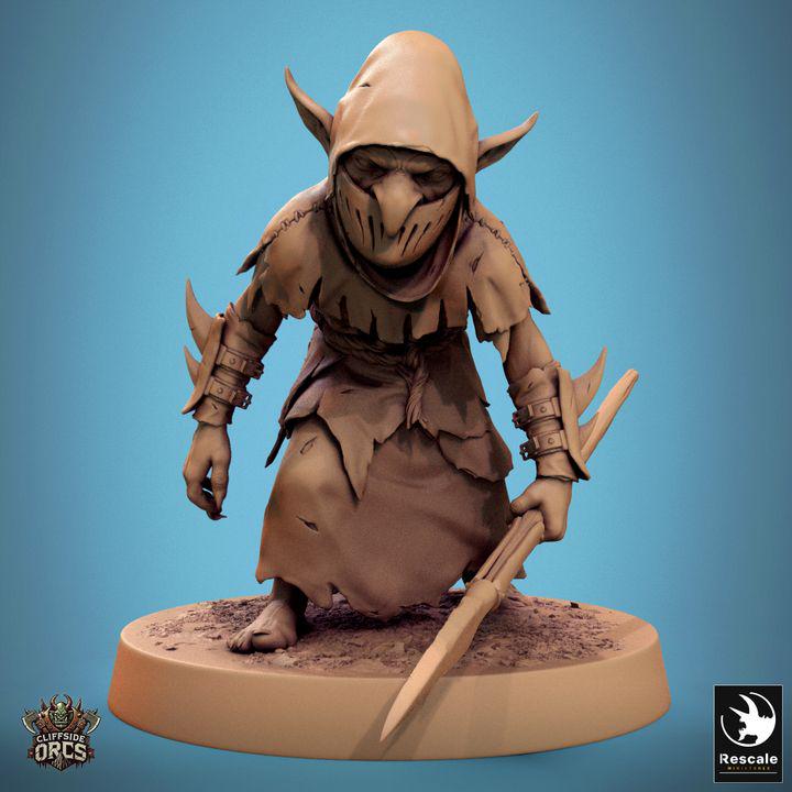 Pack Brutal Goblin Masked - Impreso en 3D / Fantasía / El Señor de los Anillos / Dragones y Mazmorras / Pathfinder / DND / Miniatura