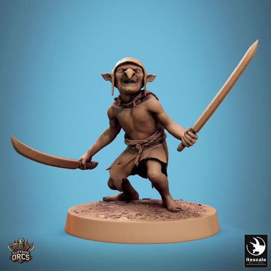 Pack Brutal Goblin - Impreso en 3D / Fantasía / El Señor de los Anillos / Dragones y Mazmorras / Pathfinder / DND / Miniatura