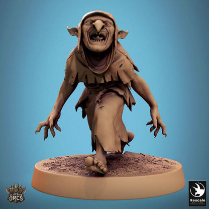 Pack Brutal Goblin - Impreso en 3D / Fantasía / El Señor de los Anillos / Dragones y Mazmorras / Pathfinder / DND / Miniatura