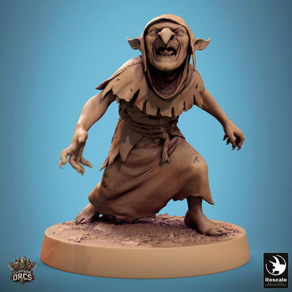 Pack Brutal Goblin - Impreso en 3D / Fantasía / El Señor de los Anillos / Dragones y Mazmorras / Pathfinder / DND / Miniatura