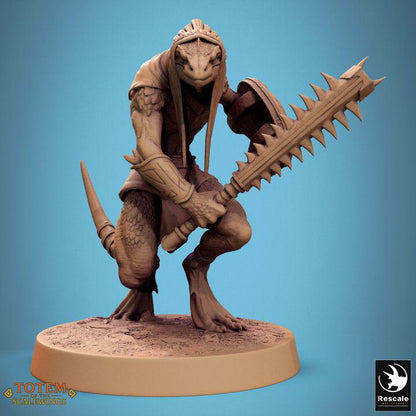 Pack Lizardman Sneaky Murkborn - Impreso en 3D / Fantasía / El Señor de los Anillos / Dragones y Mazmorras / Pathfinder / DND / Miniatura