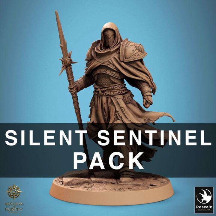 Silent Sentinel Pack – Resin miniatures pack, 32mm