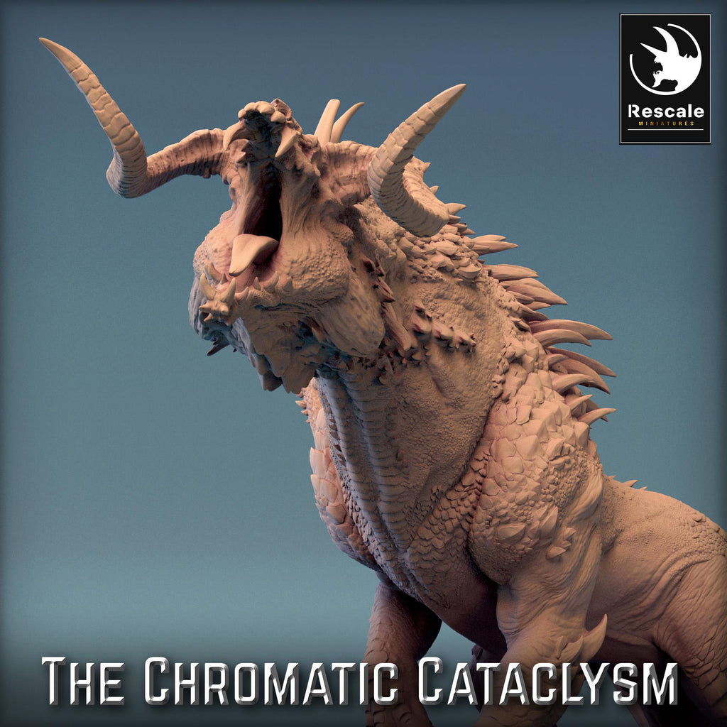 Black Guardian Dragon - Resin miniature for D&D, 32mm