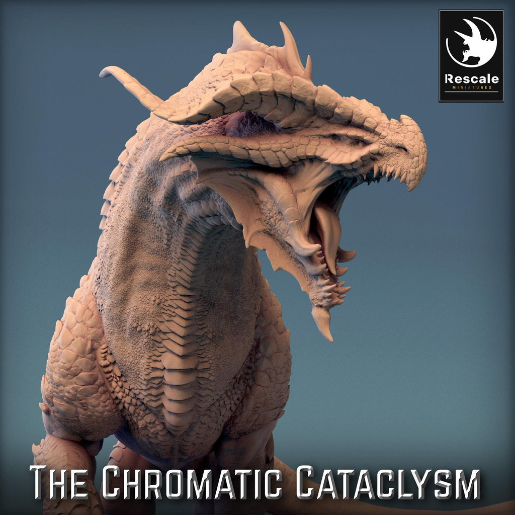 Red Guardian Dragon - Resin Miniature for D&D, 32mm