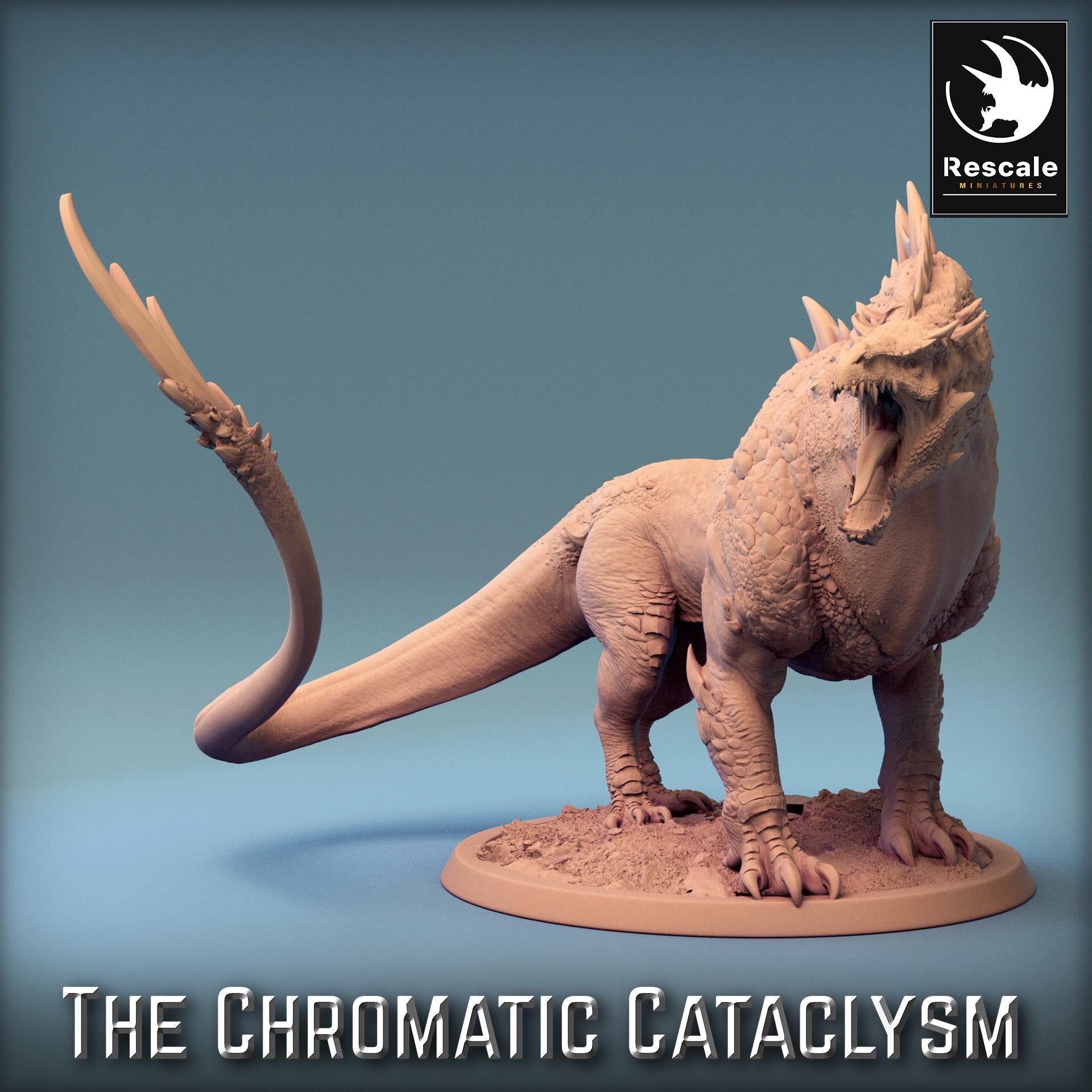 Green Guardian Dragon – Resin miniature for D&D, 32mm