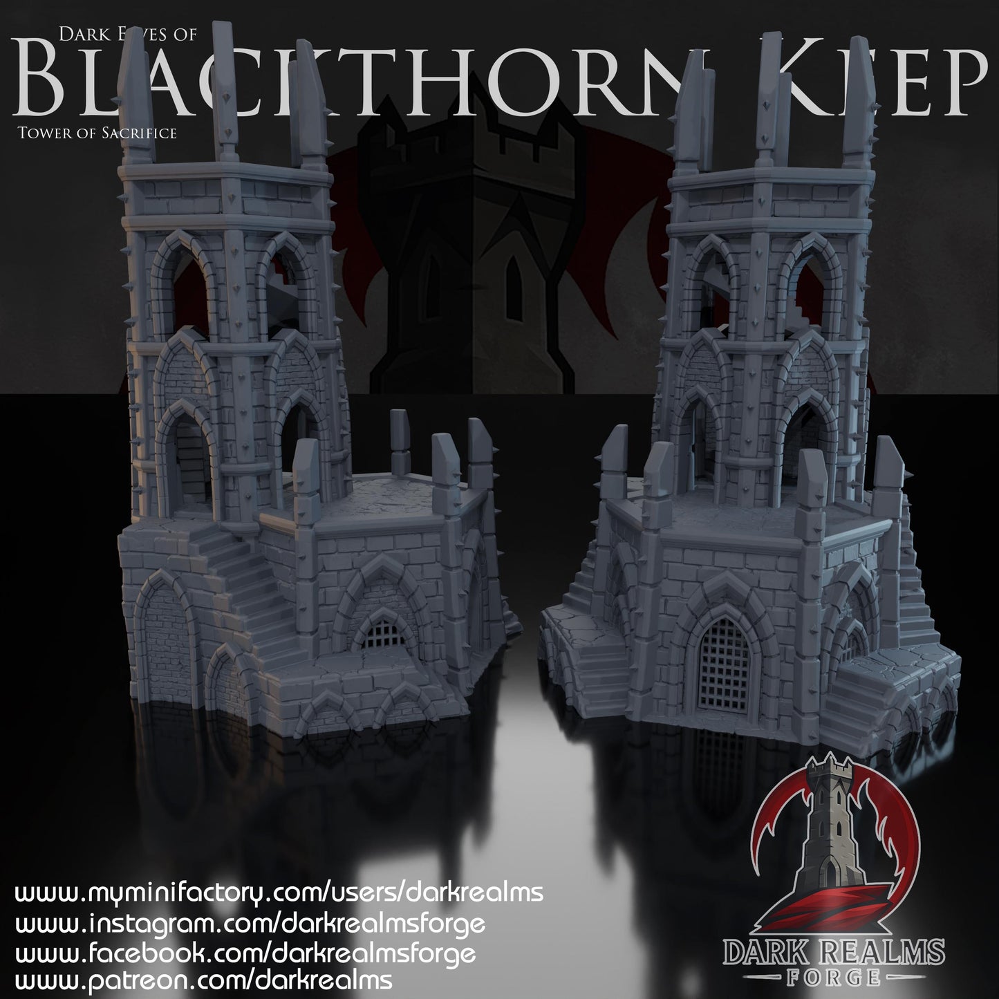 Tower of Sacrifice - Rol / Wargame / Fantasía / Terreno / Paisaje / Ruinas / El Señor de los Anillos / Dragones y Mazmorras / Pathfinder