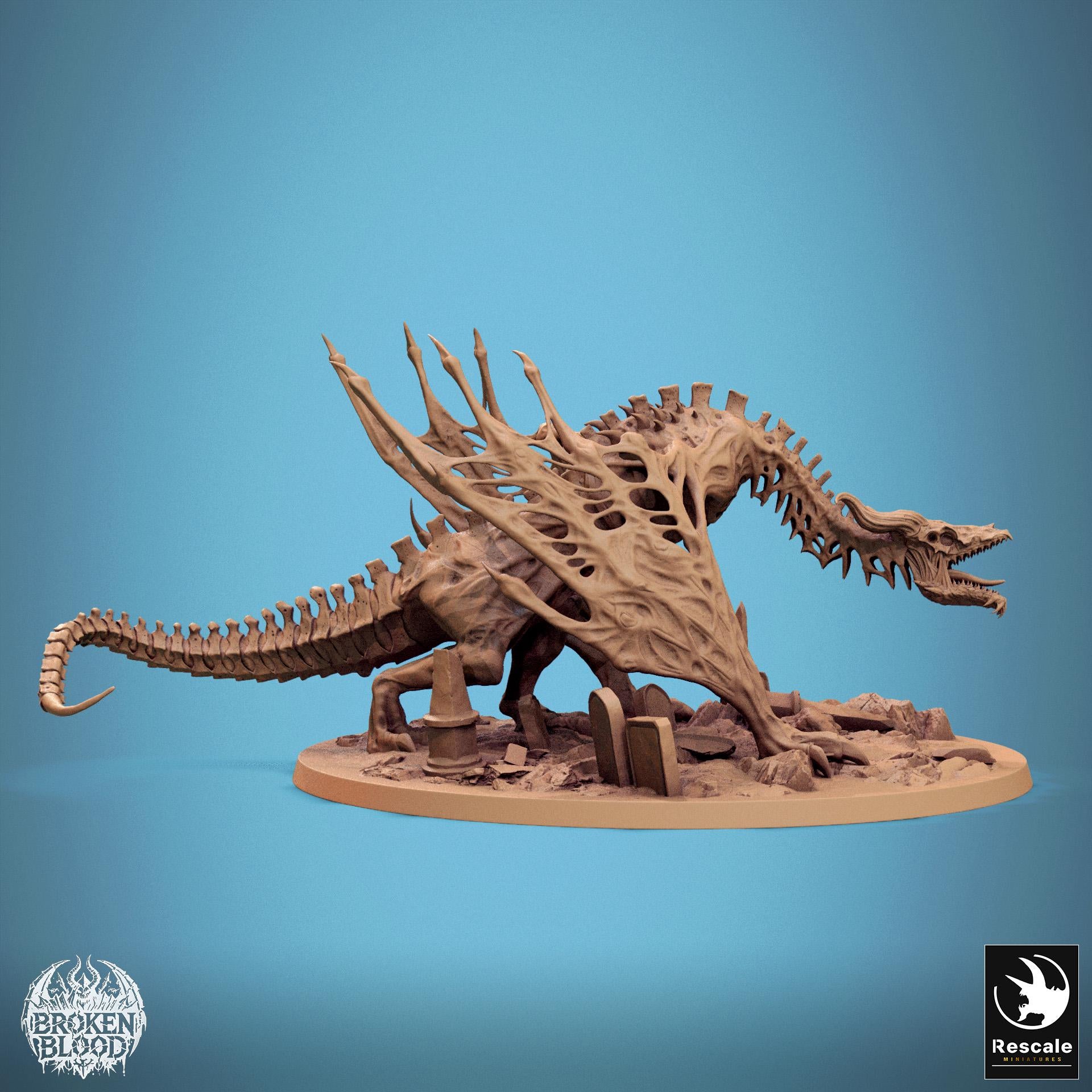 Wyvern Bann – Resin Miniature for D&D, 32mm
